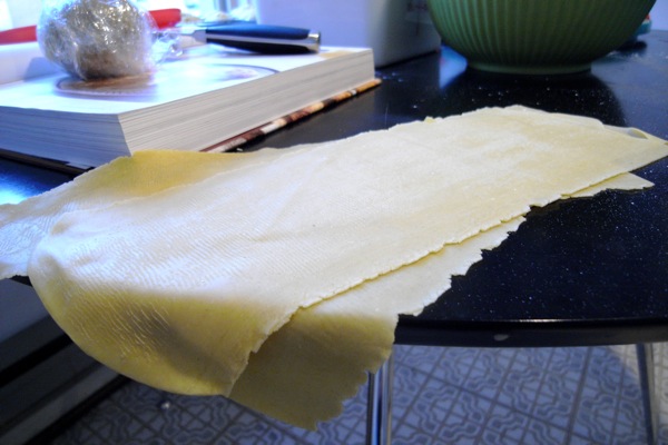 sheets of pasta dough