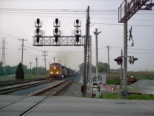 Southbound BNSF Railway transfer train. Bridgeview Illinois. August 2007. by Eddie from Chicago