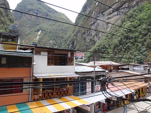 Main street in Machu Picchu