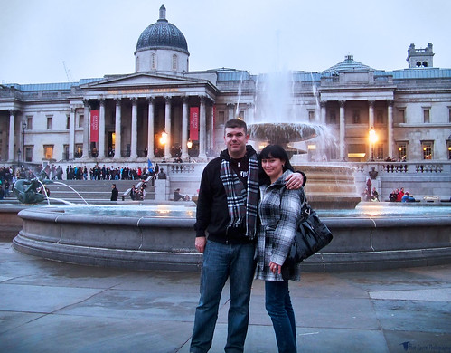 Greg and Edna in Trafalgar Square