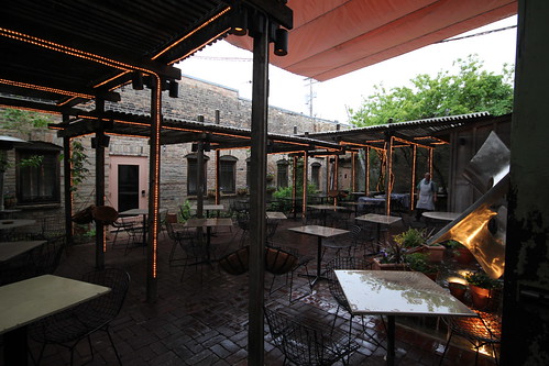 Wet patio at Black Forest Inn