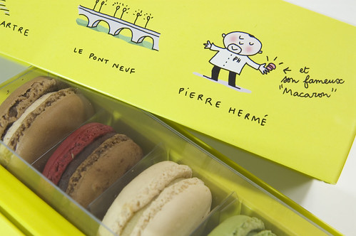 Macaron Special Box illustrated by Soledad Bravi, Pierre Hermé, Shinjuku Isetan