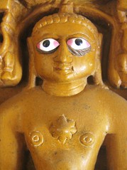 Bug eyed statue, Jain Temple - Jaisalmer, Rajasthan, India
