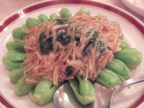 青菜炒め貝柱ソース