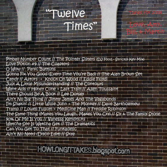 "Twelve Times" (back cover)