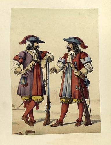 019-Infanteria de linea mosquetero y arcabucero tercio de los colorados viejos 1680