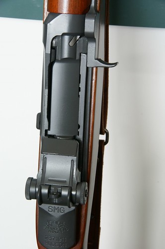 rear sight and receiver of M1 Grand rifle