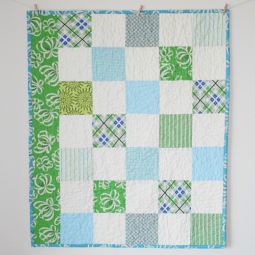 Blue and Green Quilt
