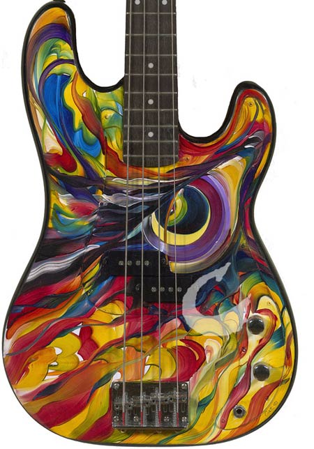 fine-art abstract guitar art design
