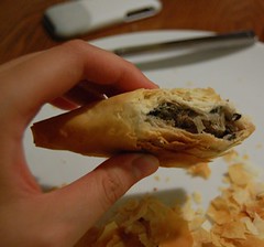 Dinner: Spinach Filo Pastries