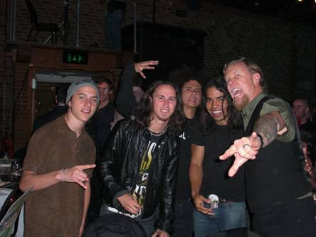 BLACK TIDE with METALLICA's James Hetfield at Kerrang