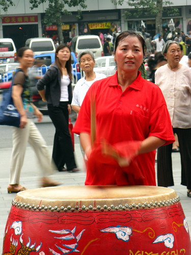 Drummer in Xian, Shaanxi Province, China