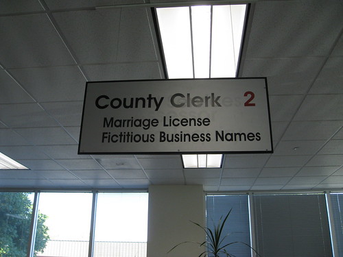 Marriage License and Fictitious Business Names