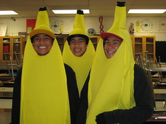 the banana boyz - so proud they skateboarded to school like that