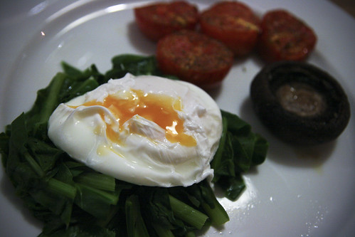 Poached Egg on Spinach