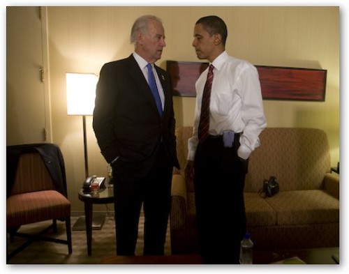 Obama and Biden Discuss Victory