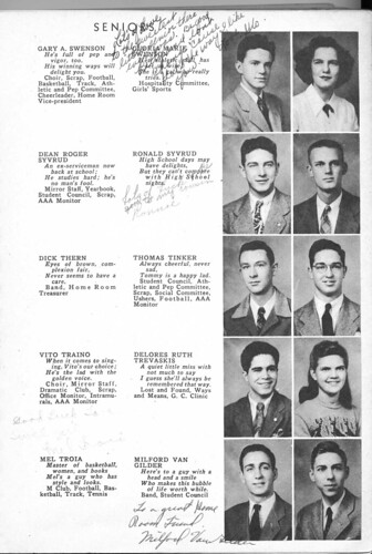 Ronald Swenson|1947 Madison Central High School Yearbook - Graduating 