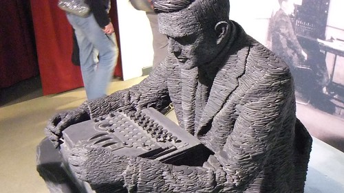 Slate Sculpture of Alan Turing
