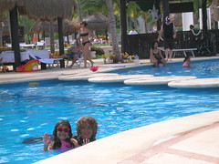 MBD and Thing 2 in the Mayan Palace Pool