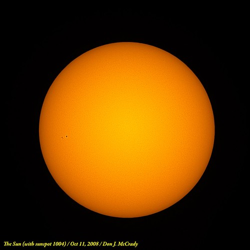 The Sun with Sunspot 1004