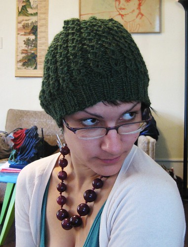 081101. my very own slouchy hat.