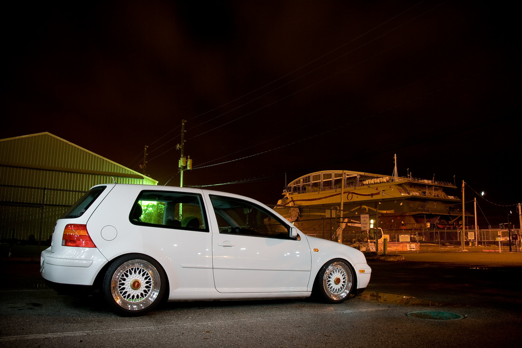 All Mk3 and Mk4 Golfs do it when slammed my least favourite bit of them as