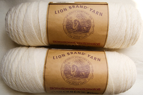 de-stashing: Lion Brand Fishermen's Wool