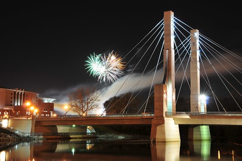 Lane Avenue Bridge Fireworks
