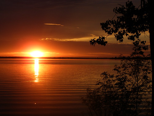 Sunset over Lake Champlain