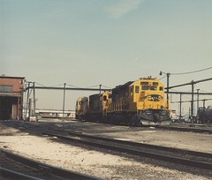 The Atchinson, Topeka & Santa Fe Corwith Yard engine terminal. Chicago Illinois. March 1985.
