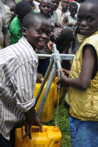 Distribution of clean water around Kibati