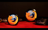 Mozilla Firefox black pins (wallpaper)
