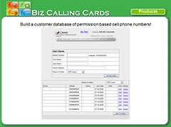 Biz Calling Cards-SMS Screen by bizzmentor