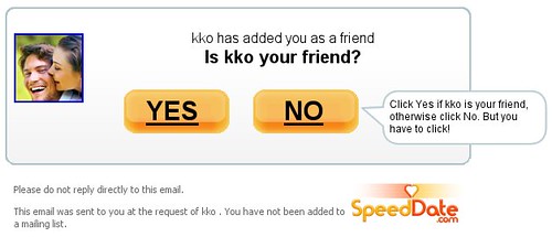 Is kko your friend? YES NO