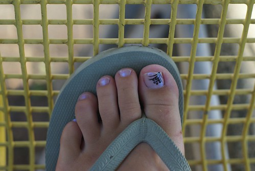 Shoe Toe Nail Art design