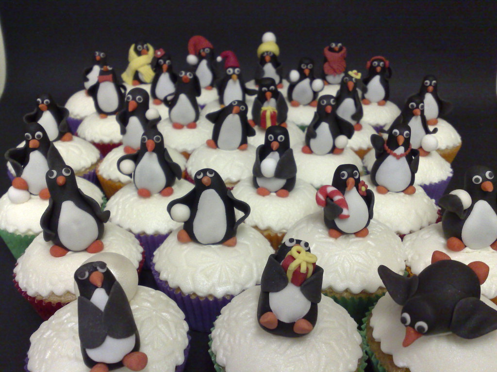 March of the Penguin cupcakes