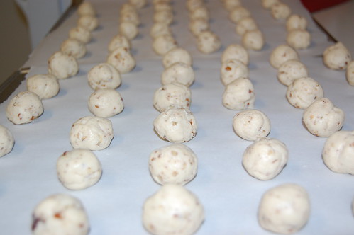 Thumbprint Cookies, dough balls