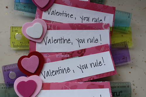 cute V-Day card options. Since Livia was sick and missed the Valentines
