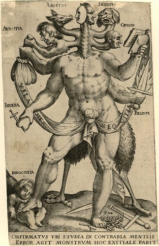 Allegory of the Five Obstinate Monsters (c. 1575 - 1618) - Anon.
