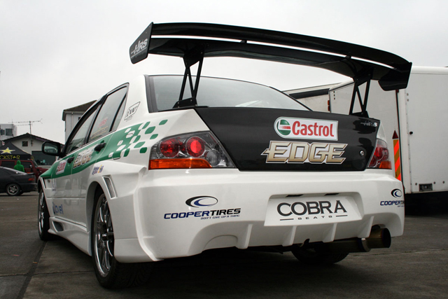 The car itself is based on the Cyber Evo from Japan that has driven 