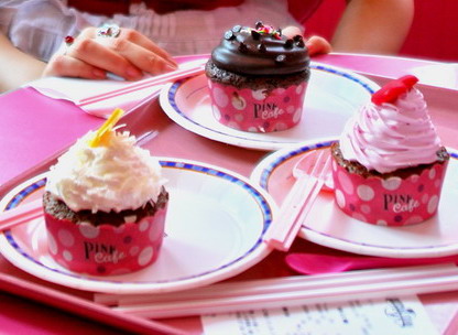 Cupcakes from Pink Cafe, Universal Studios Japan