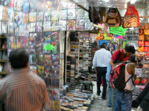 Pirated DVDs and MP3s for sale in Cuernavaca