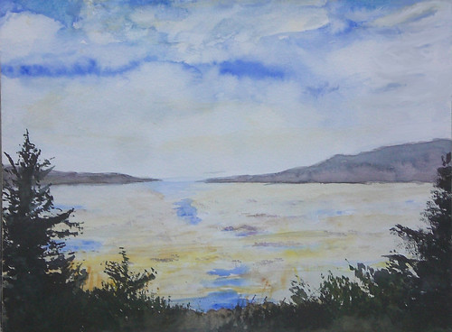 Sandlake Estuary Watercolor