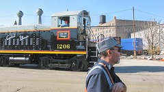 Central Illinois Railroad crew member "John" on South Paulina Avenue. Chicago Illinois. Friday, October 31st, 2008.