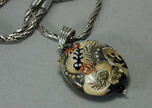fossil bead necklace