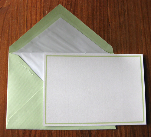 G. Lalo Bordered Card: Pistache / Green
