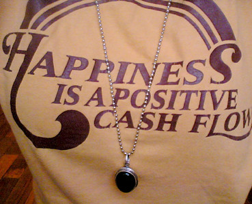 Happiness is a positive cashflow