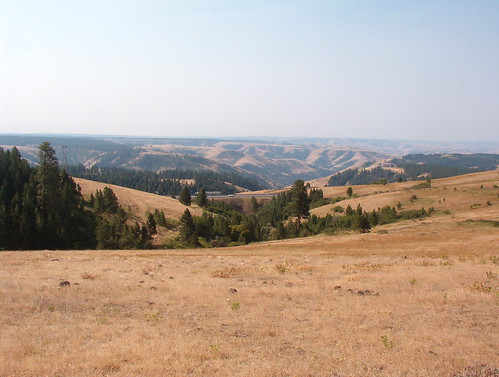 View South to I84 from atop US30 at Deadman's pass