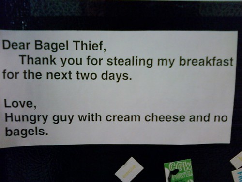 Dear Bagel Thief