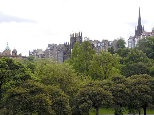 Royal Mile from Princes Street Gardens